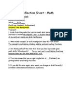 Math Portfolio Reflection