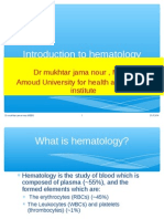 Hematology Introducion