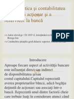 Caracteristica Şi Contabilitatea Capitalului Acţionar Şi A Rezervleor