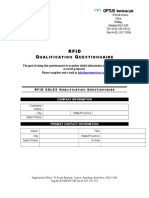 RFID Qualification Questionnaire