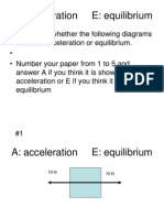Acceleration or Equilibrium Practice Quiz