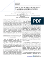 Optimized Method For Iranian Road Signs Detection and Recognition System