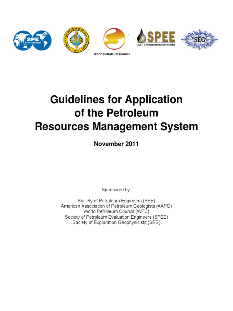 PRMS Application Guidelines Overview | PDF | Oil Reserves | Industries