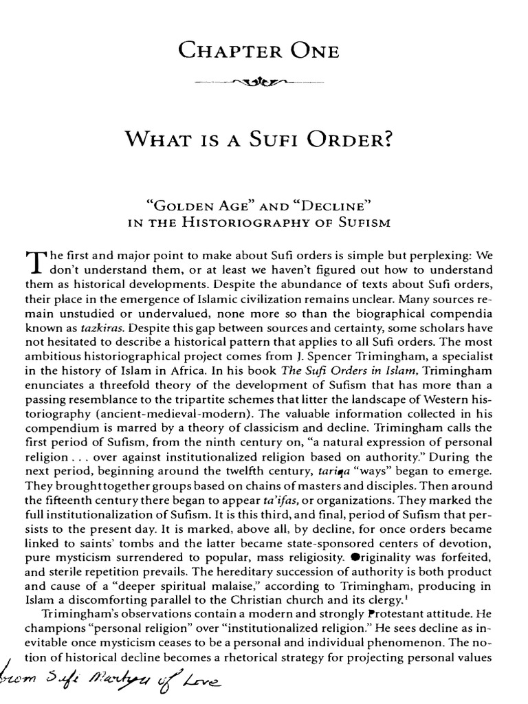 Carl ErnstWhat is a Sufi Order Sufism Religious