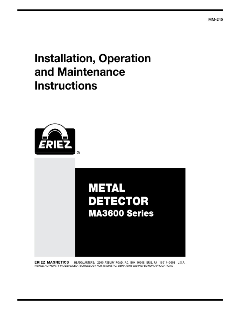etoa確認ページ Metal Detector Hawkmm245ma3600metalarm | PDF | Relay