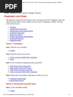 Programmer Level I Exam Syllabus 1Z0-803