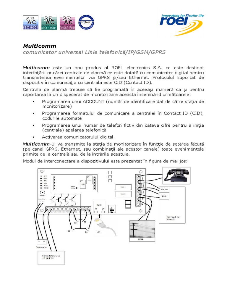 Multicomm-Ghid Rapid de Instalare | PDF