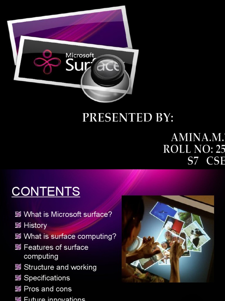 Microsoft Surface | PDF | Manufactured Goods | Computing
