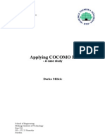 Applying COCOMO II - A Case Study