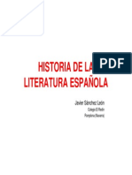 Versificacion en Espanol y Figuras de La Historia de La Literatura Espanola