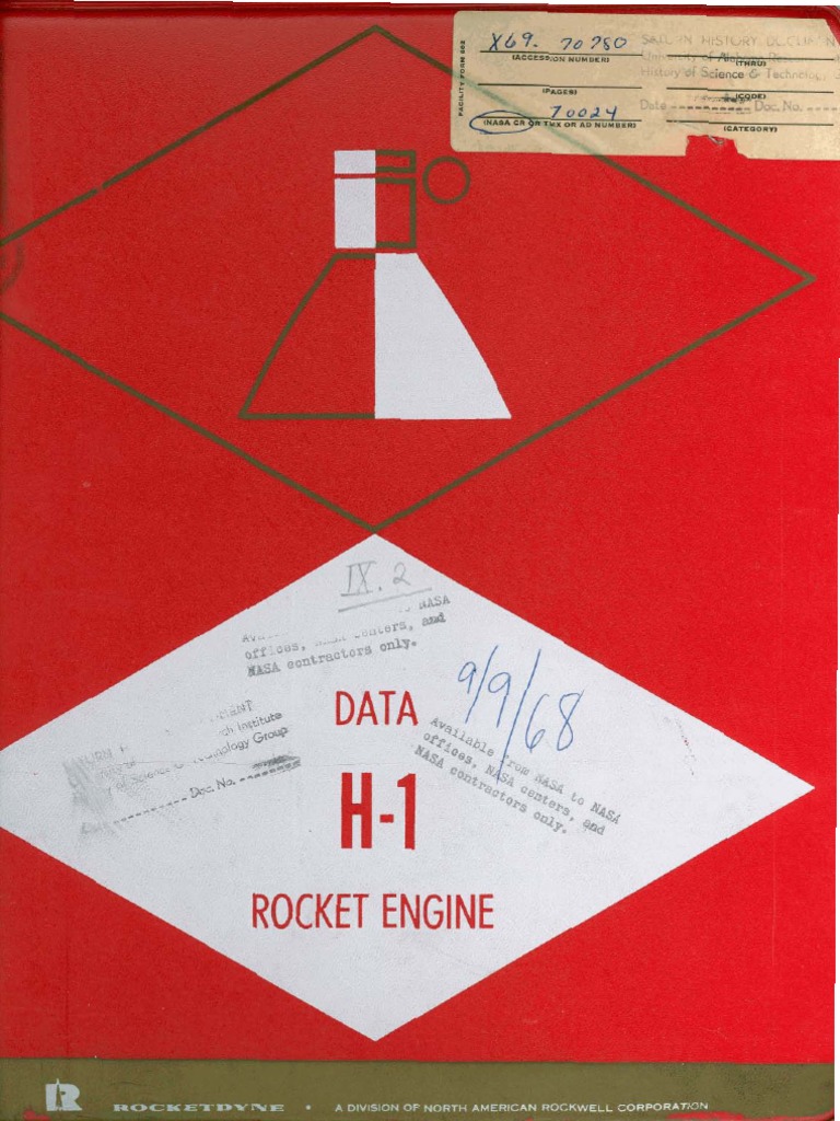 H-1 Rocket Engine Technical Manual | PDF | Rocket Propellant | Combustion