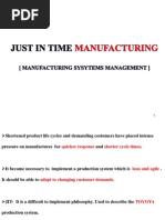 Just in Time Manufacturing SEMINAR