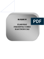 Bloque IV (Presentaciones Electrónicas)