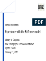 A experiência com o modelo Bibframe  ALAmw2013-bibframe-update-Heuvelmann