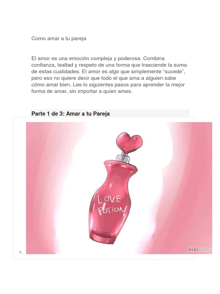 Cómo Amar a Tu Pareja Efectivamente | PDF | Amor | Verdad