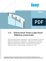 Knauf 25844 Knauf Sisteme de Pereti de Compartimentare Cu Placi Vidiwall Pe Schelet Metalic W 36