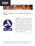 Artigo Analise Tolerancia Risco Atividade Manutencao Elevadores