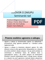 Seminarskirad-Ugovor o Zakupu