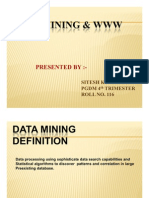 Data Mining & WWW