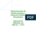 50783716 Padronizacao de Medicamentos e Material Medico Hospitalar Manual de Diluicao de MEDICAMENTOS