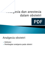 Analgesia Dan Anestesia Dalam Obstetri