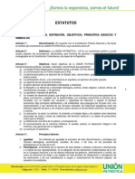 Estatutos, Código de Ética y Régimen de Bancada de la UP