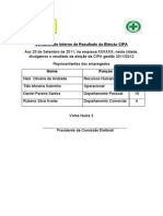 Comunicado Interno de Resultado