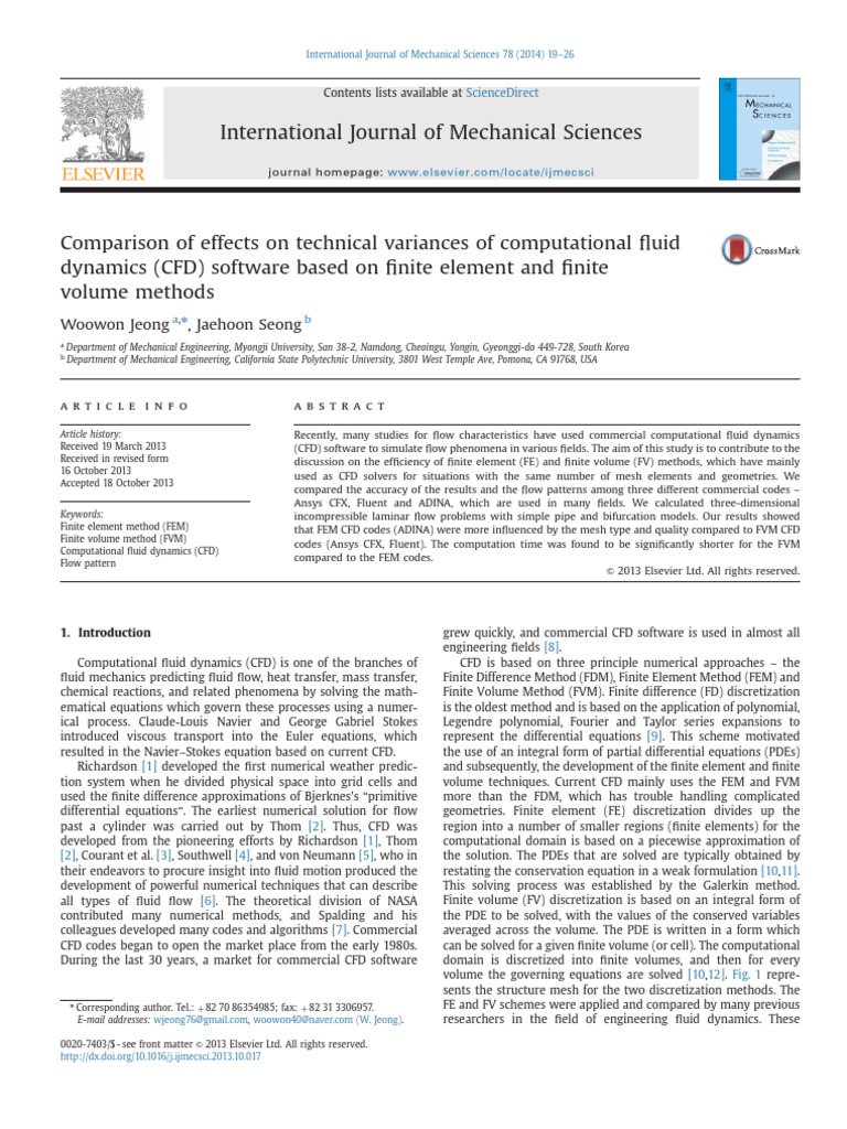 CFD Software Method Comparison | PDF | Computational Fluid Dynamics ...