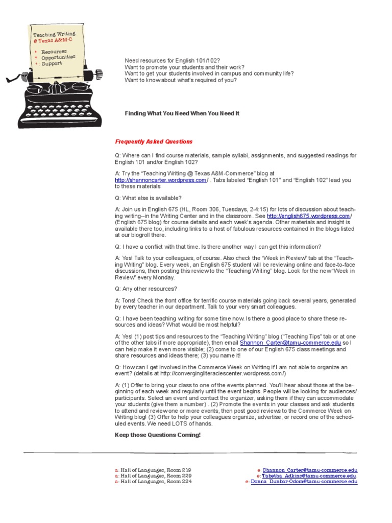 FAQ General | PDF | Communication | Behavior Modification