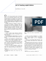 A Simplified Method For Treating Septal Defects