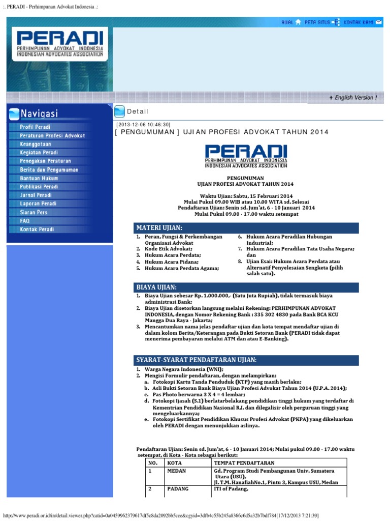 Contoh Desain Kartu Nama Advokat Peradi Terpercaya