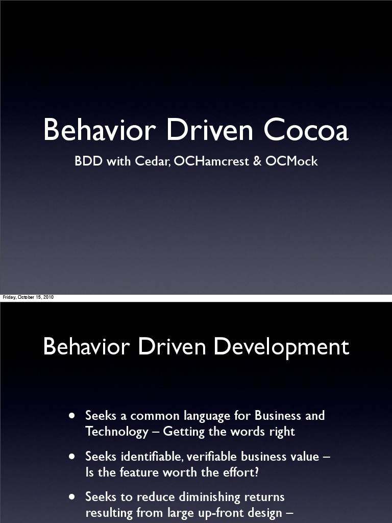 BDD Framework Overview and Tools | PDF | Software Testing | Software ...