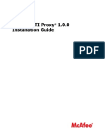 McAfee GTI Proxy 1.0 InstallationGuide