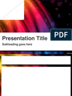 Presentation Title: Subheading Goes Here