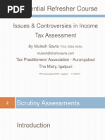 Residential Refresher Course: Issues & Controversies in Income Tax Assessment