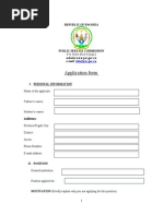 Application Form English