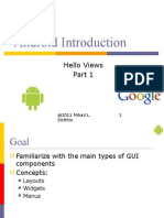 Android Introduction: Hello Views