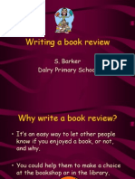 Writing A Book Review: S. Barker Dalry Primary School