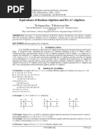 Equivalence of Boolean Algebras and Pre A - Algebras: K.Suguna Rao, P.Koteswara Rao