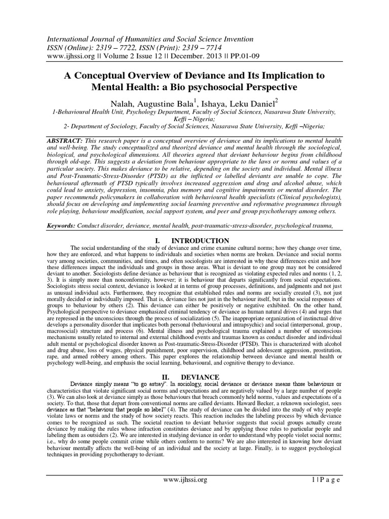 Deviant behavior image