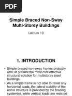 Simple Braced Non-Sway Multi-Storey Buildings