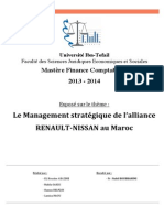 Le Management stratégique de l_alliance  RENAULT-NISSAN au Maroc (1)