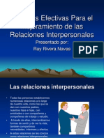 Técnicas Efectivas para El Mejoramiento de Las Relaciones Interpersonales