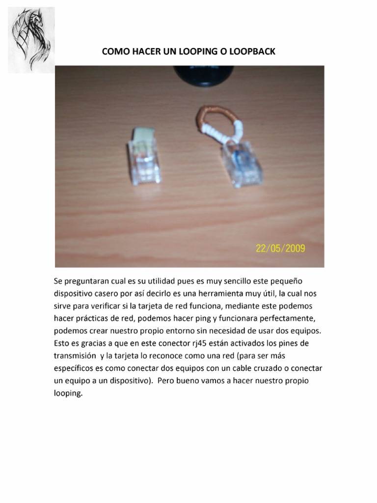 Como Hacer Un Looping o Loopback | PDF