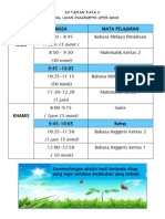 Jadual Ujian Diagnostik