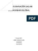 Peranan Manajer Dalam Lingkungan Global