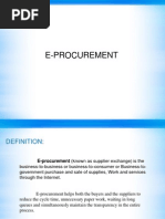 E Procurement