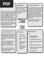 Class! 10M: Personal, Social and Emotional Development ! Physical Development Communication, Language and Literacy