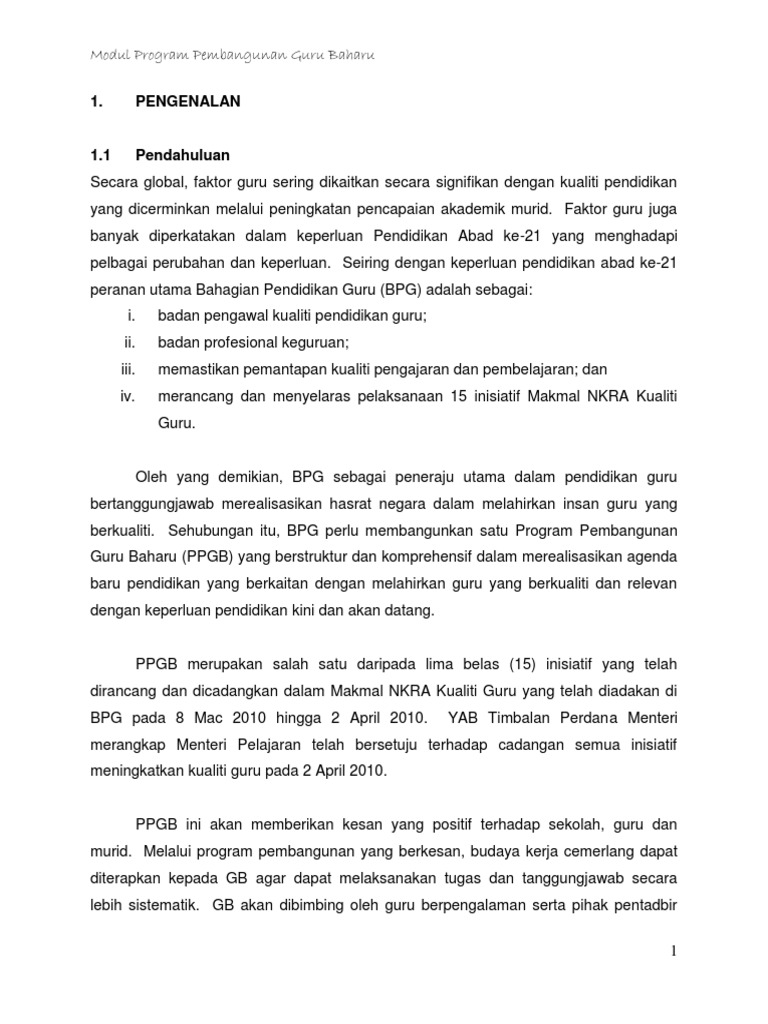 Modul PPGB | PDF