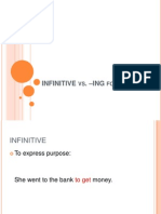 Infinitive vs Ing Forms english ppt
